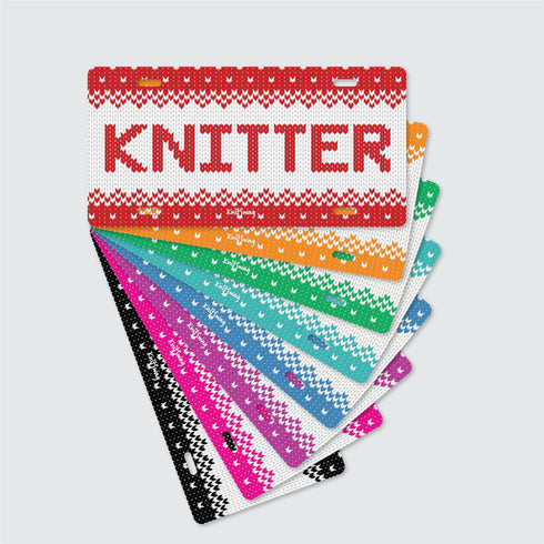 Vanity License Plate for Knitters, Knit License Plate